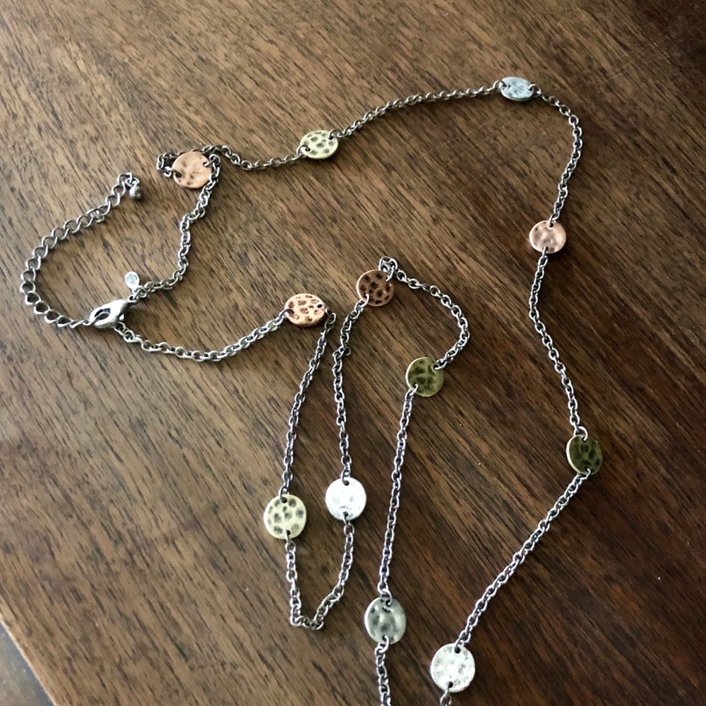 Silver 38” necklace